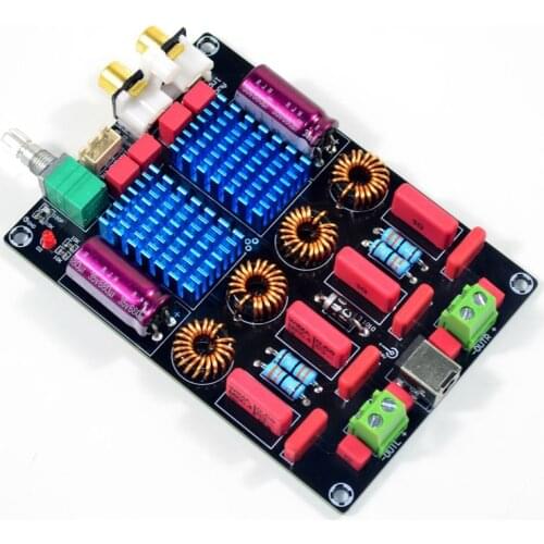 MINI HIFI AUDIO Class D TPA3116D2 2.0 Dual Chip WIMA Deluxe Digital Power Amplifier Board 100W+100W