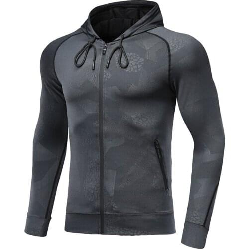 2021 New Spring and Autumn Black Thin Sweater Zipper Cardigan Hooded Long Sleeve Sports Jacket Jogging Jacket