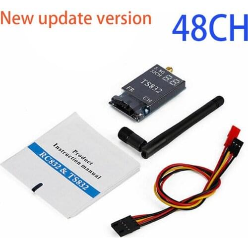 New Versio Free shipping TS832 5.8G 48CH 600mW 7.4-16V Wireless AV Transmitter for RC Camera Drone FPV Quadcopter Goggles DIY