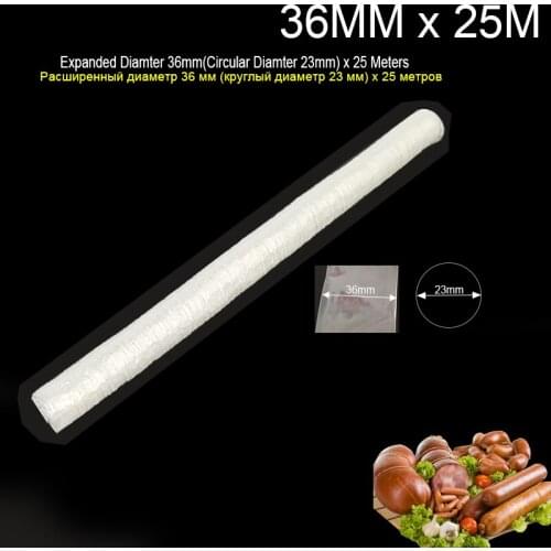 Sausage Casings Packaging 21/23/26/32mm For Sausage Tube Casing for Sausage Hamburger Sausage Tools