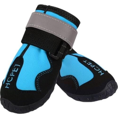 Pet Dog Shoes Four Seasons Small and Medium-sized Schnauzer Reflective Anti-kick Climbing Water Repellent Dog Shoes Pet Supplies