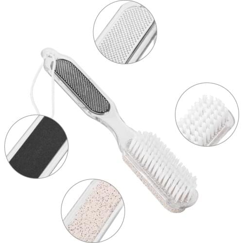 Pedicure Grinding Tool Foot Pumice Stone Dead Skin Remover Brush Bathroom Product Multifunction 4 in 1