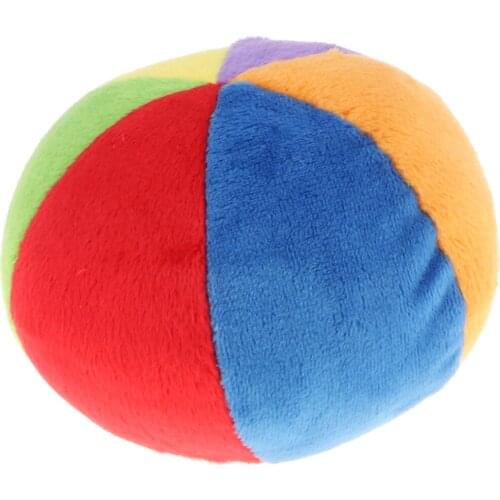 Kids Babys Plush Rattle Ball Hand Bell Early Developmental Sound Toy