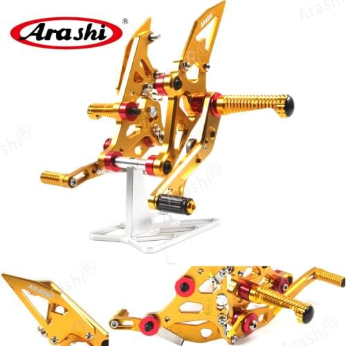 Arashi MT07 Adjustable Footrest Foot Peg For YAMAHA MT FZ 07 2014 2015 2016 2017 2018 2019 Rider Rear Sets Rearset Footrest