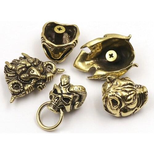 Devil Skull Cerberus Mosnster Distress Brass Screw Back Purse Button Choncos Buckle For Leather Craft Wallet Bag Accessories