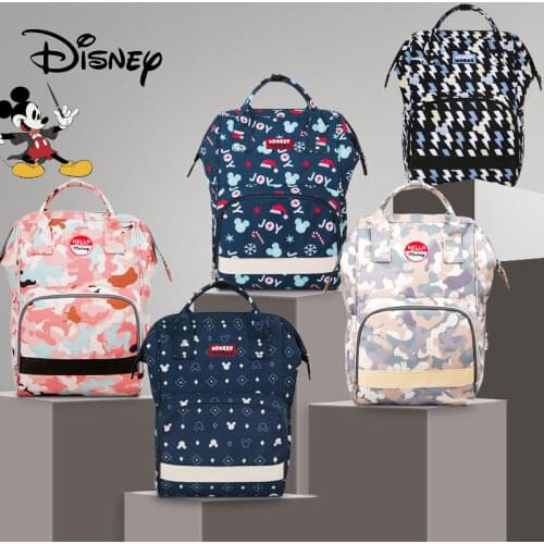 Disney Mickey Diaper Bag Backpack USB Fashion Mummy Maternity Nappy Bag Baby Diaper Bags Mummy Bag Multifunction Baby Nappy New