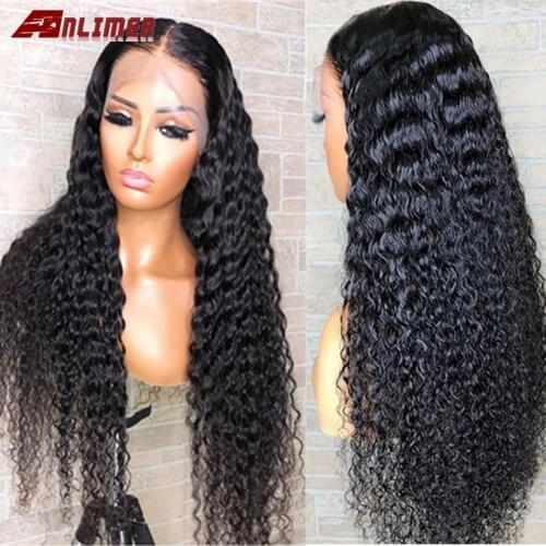 Water Wave T Part Lace Front Human Hair Wigs Pre Plucked Malaysian Lace Frontal Wig 13x6x1 Brazilian Wet and Wavy Lace Front Wig