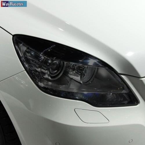 Car Headlight Protective Film Transparent Smoked Black TPU Sticker For Mercedes Benz R Class W251 2010-2017 R350 Accessories