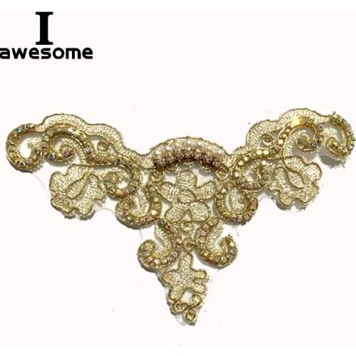 Gold Rhinestone DIY Bridal Wedding Party Shoes Accessories For High Heels Sandals Boots Flats Shoe Decorations Shoes flower