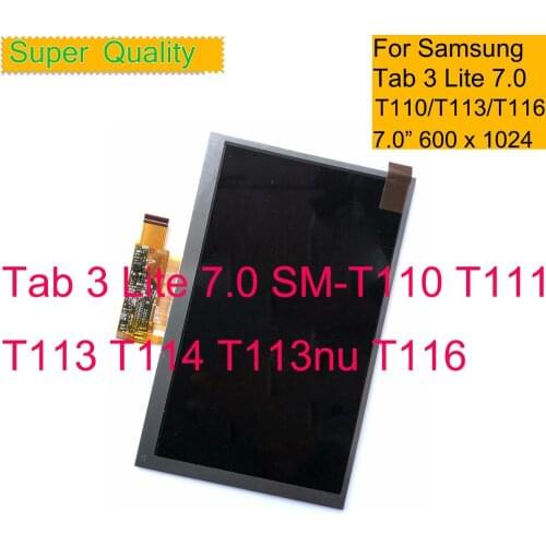 10Pcs/lot For Samsung Galaxy Tab 3 Lite 7.0 SM-T110 T111 T113 T114 T113nu T116 LCD Display Screen Monitor Replacement