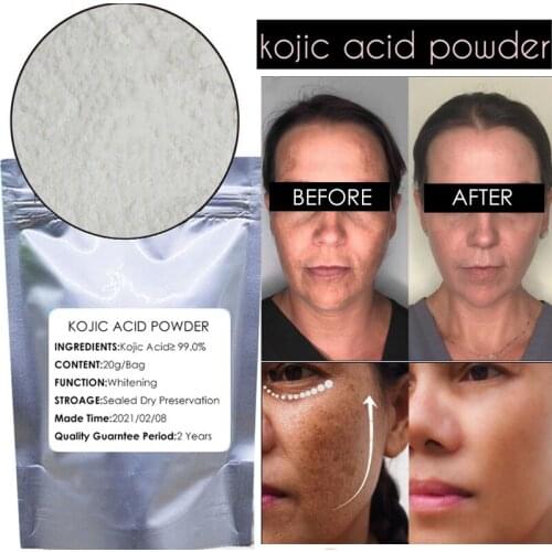 99% Kojic Acid Powder Night Creams Derivatives Inhibiting Melanin Double Palmitate Whitening Stability Reduction Pigmentation