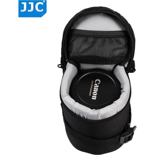 JJC DLP-1 Lens Pouch Nylon Deluxe Case Water-resistant Protector Bag For Nikon AF-S Nikkor 50mm 1:1.8G/Fujifilm XF 23mm f/1.4 R