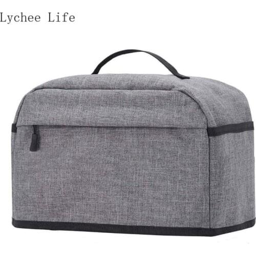Lychee Life Waterproof Oxford Cloth Sewing Machine Cover Storage Bag Large Capacity Dustproof Storage Bag