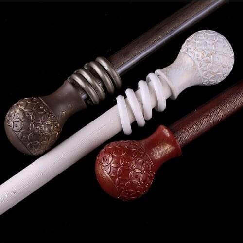 Elegant European curtain rod Roman pole thick aluminum curtain track single pole double pole curtain accessories