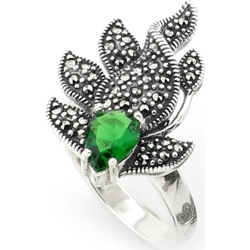 100% 925 Sterling Silver Ring Turkish Jewelry 2020 Fashion Women Rings Female Jewelry Rings For Womens Anillo Bijoux Made Turke