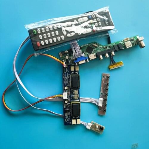Kit for LM170E01 Audio 1280x1024 LED Controller Board Remote Panel Monitor 4 lamps LCD TV USB HDMI-compatible VGA AV Display