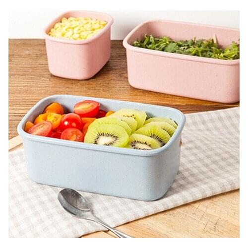 Wheat Straw Preservative Kitchen Food Sealed Tank Grains And Grains Moisture-proof Environmental Friendly Lunch Boxes