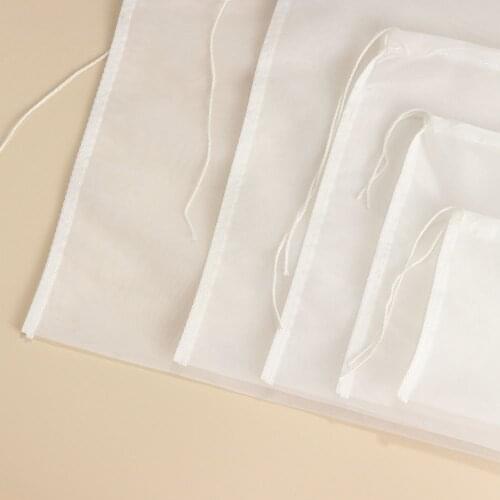 Nut Milk Bag Big Commercial Grade Reusable Almond Milk Bag Strainer Fine Mesh Nylon Cheesecloth Cold Brew Coffee Filter Strainer