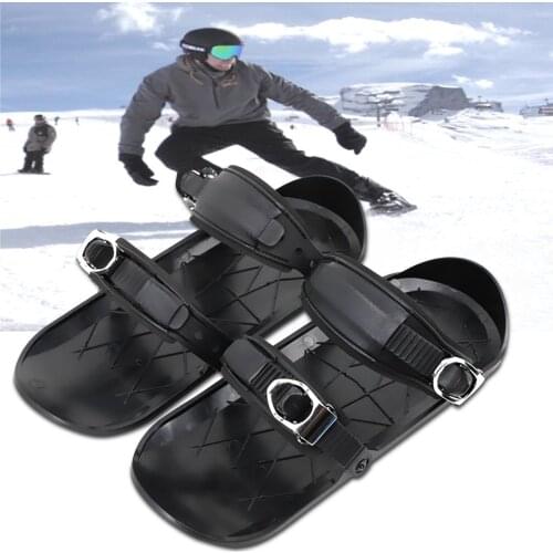 Outdoor Freestyle Mini Skiboard Snowboarding Snowfeet Shoes Adjustable Sled 2020 NEW Upgrade Winter Cross-country Skis Adults