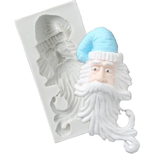 2019New Santa Cluas Christmas Cake Mold DIY 3D Cake Mould Fondant Mold Cake Decoration Tools Chocolate Mold Silicone Candy Mold