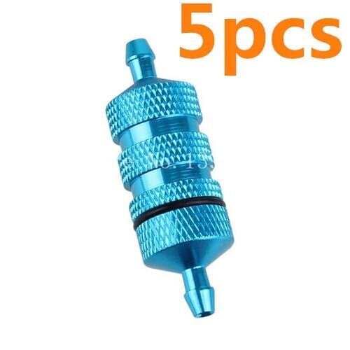 Wholesale 5Pcs/Lot HSP Aluminum Fuel Filter Nitro Engine Parts 80118 Spare Parts For 1/8 RC Model Car Redcat Himoto HPI