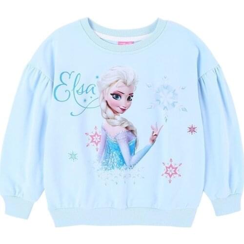 Autumn Kids Clothes Frozen Elsa Anna Princess Pretty Little Girls Sweatshirt Cute Teen Children Outfits Tops Spring Costume