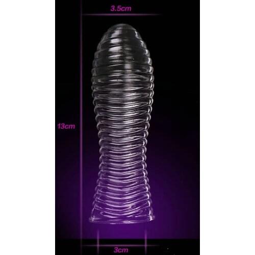 Delay Penis Extend Condoms Sex products penis sleeve case cover cock ring soft dildo sheath condom sex toy for man