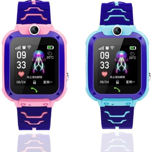 Waterproof Children Q12 Smart Watch English Version Safety Smartwatches Use Sim Card For Mobile Phone Kids Boys Girls Gift