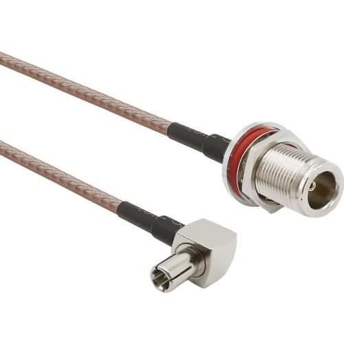 TS9 Male Right Angle to N Type Female RF RG316 Jumper Cable TS9-N Plug Jack Antenna Adapter for Huawei Modem