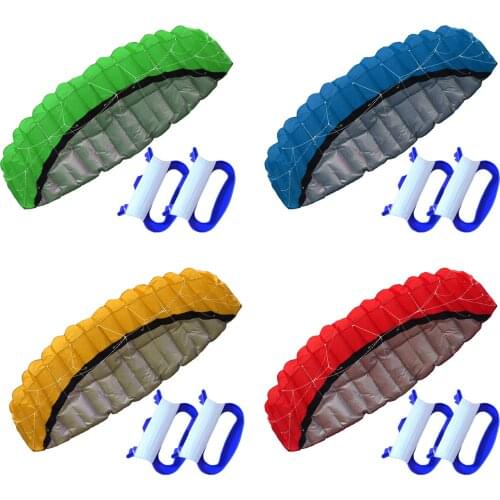 Inflatable Beach Summer Surfing Stunt Kite 2.5m Dual Line Sport Foil Parachute Kites for Unisex Adults Kids Outdoor Water Sports