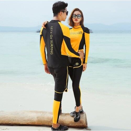 Protection Suit Jellyfish Suit Wetsuit Split Long-sleeved Swimsuit Surfing Suit Snorkeling Swimming Rafting Sun