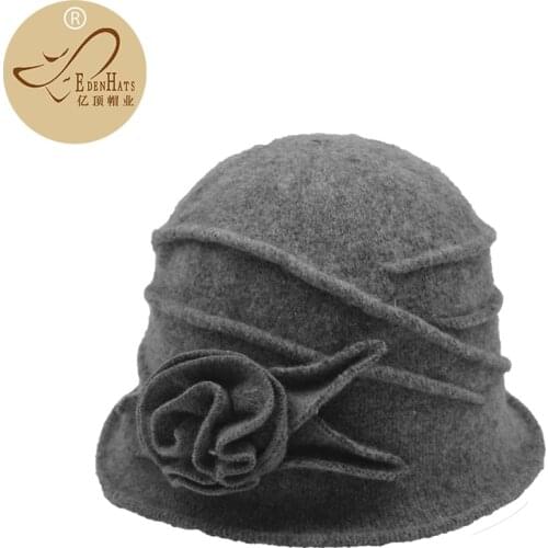 Ladies Wool hats Winter Beanie with Wool warming hats W10-1306