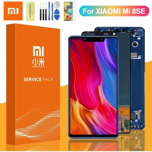 100% Original Display For Xiaomi Mi 8 SE LCD Display Touch Screen Digitizer Assembly With Frame For Xiaomi Mi 8 se LCD Screen