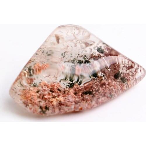 1PC Mini Beautiful Natural Ghost Stones Crystal Phantom Quartz Freeform DIY Pendant Collection Specimen Healing Charm Gift