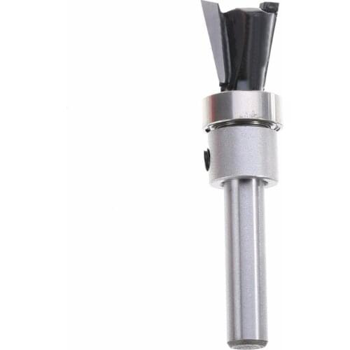1Pcs 1/4" Shank Carbide Dovetail Joint Router Bit For Wood Trimming Cutters with Bearing Woodworking Cutter Tool Endmill Milling