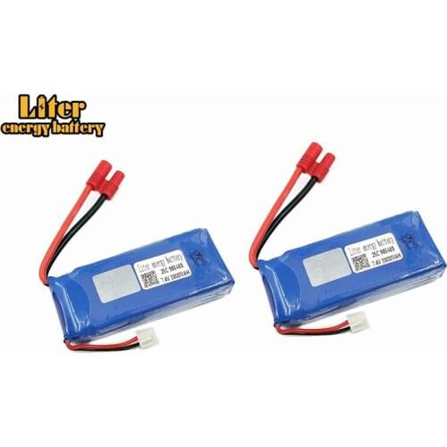 2pcs Lipo 2S RC Drone Syma X8C Lipo Battery 7.4V 3000mah 903480 X8W For Wltoys V262 X8W X8C X8 Quadcopter Helicopter Spare Part