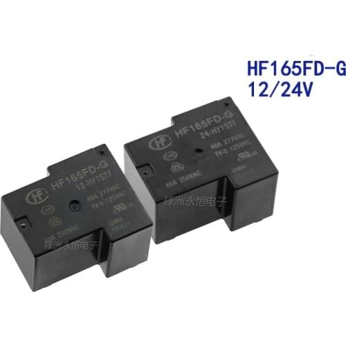 2PCS/Lot Relay HF165FD-G-12 24-HY1STF 4PIN 40A A Group Of Normally Open