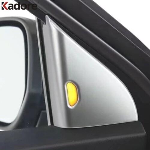 For Nissan Kicks 2017 2018 2019 2020 Front Inner Triangle Box Cover Trim Car Door Decoration ABS Matte Sticker Car Accessories