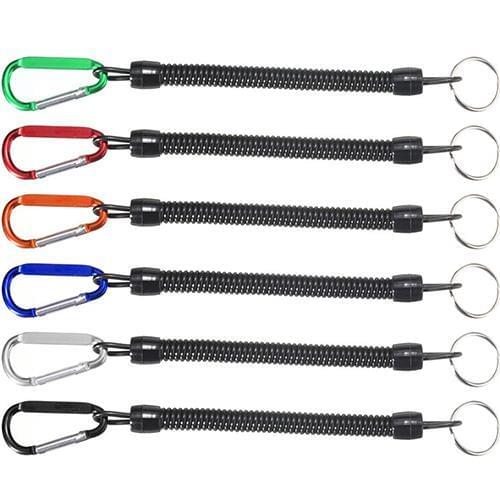 2 Pcs Fishing Lanyards Boating Ropes Retention String Kayak Fishing Rope with Camping Carabiner Secure Pliers Grips Tackle Tools