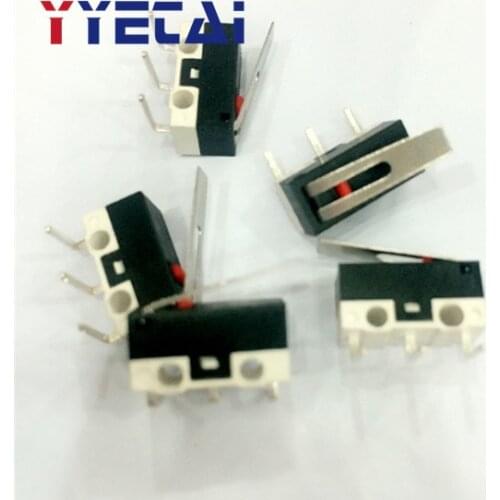 20PCS Mouse side button micro switch Tripod foot with handle touch trip switch 1A/125V/AC right turn DD