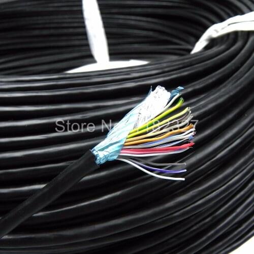 20 core shielding cables computer cable Wire OD 5.8mm Wire core size 7-0.12mm Tin-plate copper cable