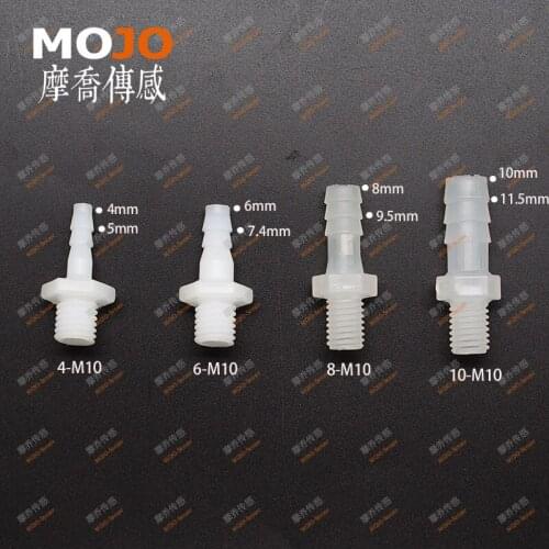 2020 straight-through joint to M10 male thread connector pipe fitting OD:4mm-10mm PP&PE(100pcs/lots)