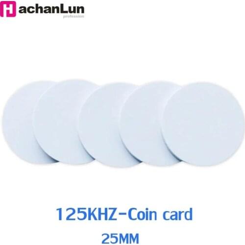 5/10pcs Rfid T5577 Blank Access Control Card 125khz Can Copy And Erase 25mm Round Electronic Label