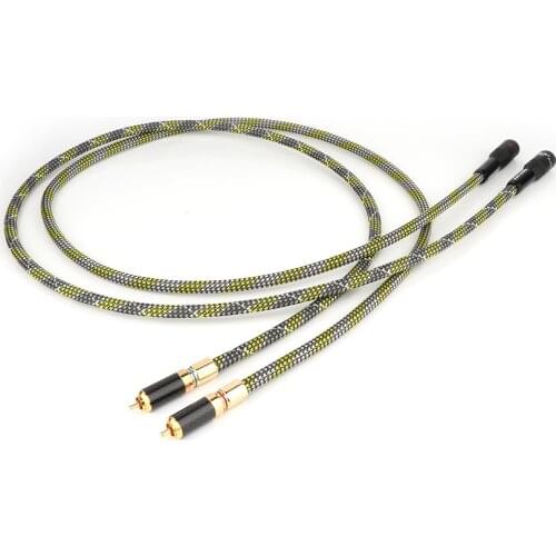 Yter X418 OCC Hi End Audio Cable High End HIFI RCA Audio Cable RCA Male Plug To XLR Balanced Female Plug