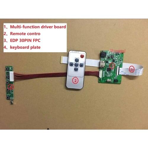 DC 12V 3A power 30PIN LCD Controller board 1HDMI EDP work for screen resolution 1920*1200 1920*1080 1600*900 1366*768 1280*800