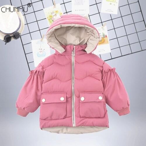 Childrens Jacket for Girls Jacket Kids Boys Christmas Coats Padded Down Cotton Warm Hooded Winter Baby Girls Infant Clothing