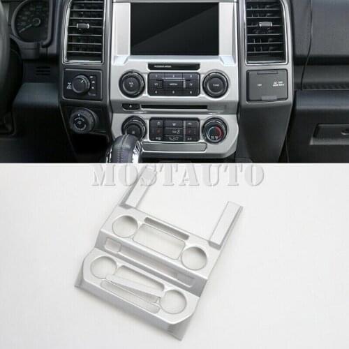 For Ford F150 F-150 2015-2019 ABS Interior Middle Dashboard Console Cover Trim 2pcs Car Accessories Interior Car Decor Car Trim