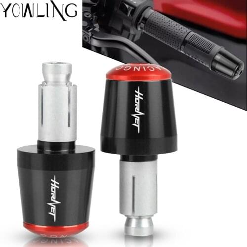 For Honda CB600F CB599 CB650F Hornet 250 1998-2013 2008 2009 2010 2011 2012 CNC 22MM Handlebar Grips Handle Bar Cap End Plugs