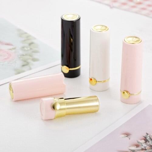 Makeup Lip Balm Container 12.1mm Round Plastic Empty Lipstick Lip Rouge Tubes Travel Refillable Bottles 200pcs/lot