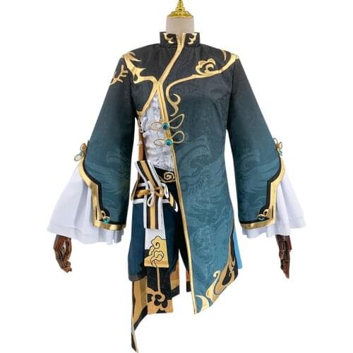 Genshin Impact Xingqiu Cosplay Costume Full Set COSPLAYONSEN Mens Custom Made Xing Qiu halloween anime outfit Wigs and shoes